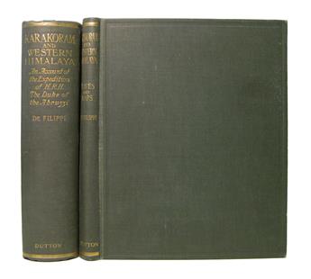 FILIPPI, FILIPPO DE. Karakoram and Western Himalaya, 1909.  2 vols.  NY, 1912